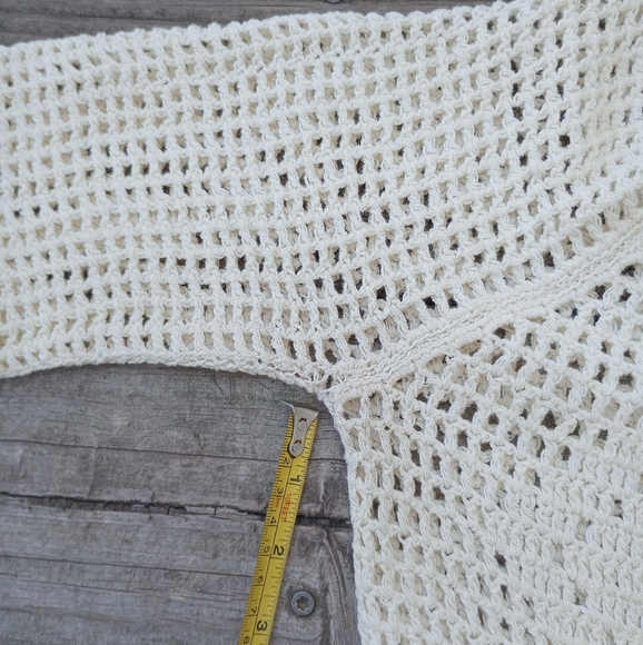 Size Small LEAP Vintage Knit Crochet Button Up Cardigan HOST PICK - Picture 11 of 15